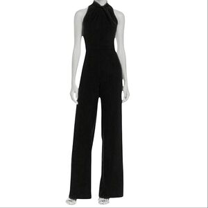 Black Halo Black Halter Jumpsuit